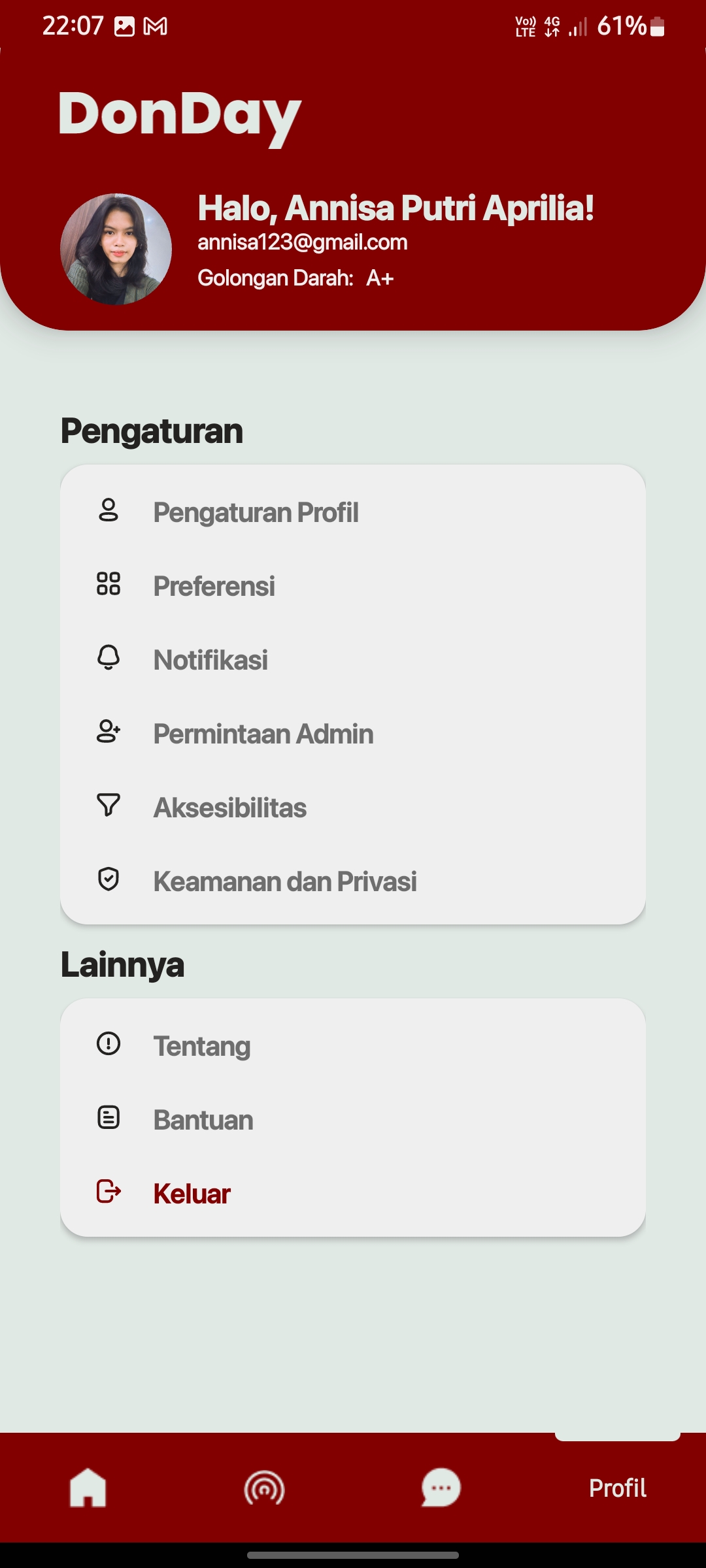 preview donday app ui